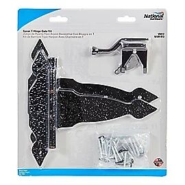National Hardware Black Spear Gate Kit, 8-In