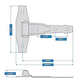 National Hardware Black Gate Kit, 8-In