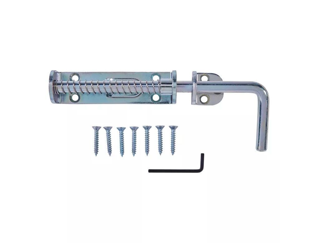 National Hardware Zinc Plated Spring Loaded Heavy Duty Sliding Bolt