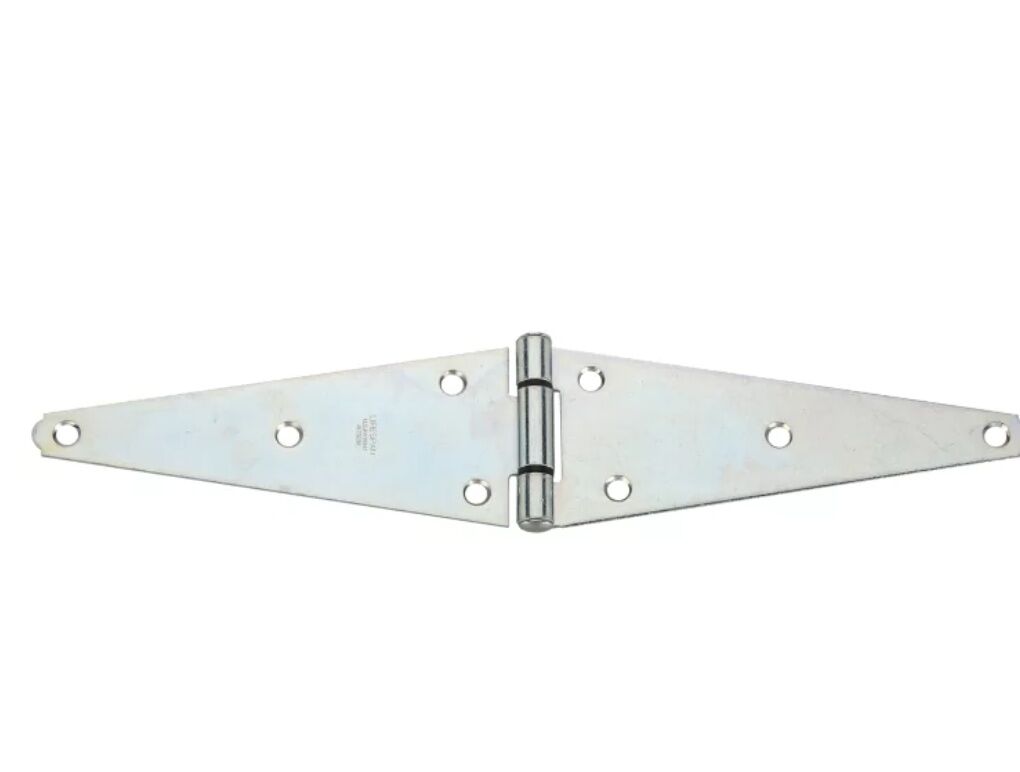 National Hardware Zinc Plated Heavy Strap Hinge, 8-In
