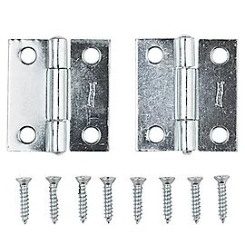 National Hardware Zinc Plated Non-Removable Pin Hinge, 1-1/2 In