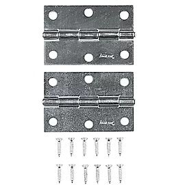National Hardware Zinc Plated Non-Removable Pin Hinge, 3-In