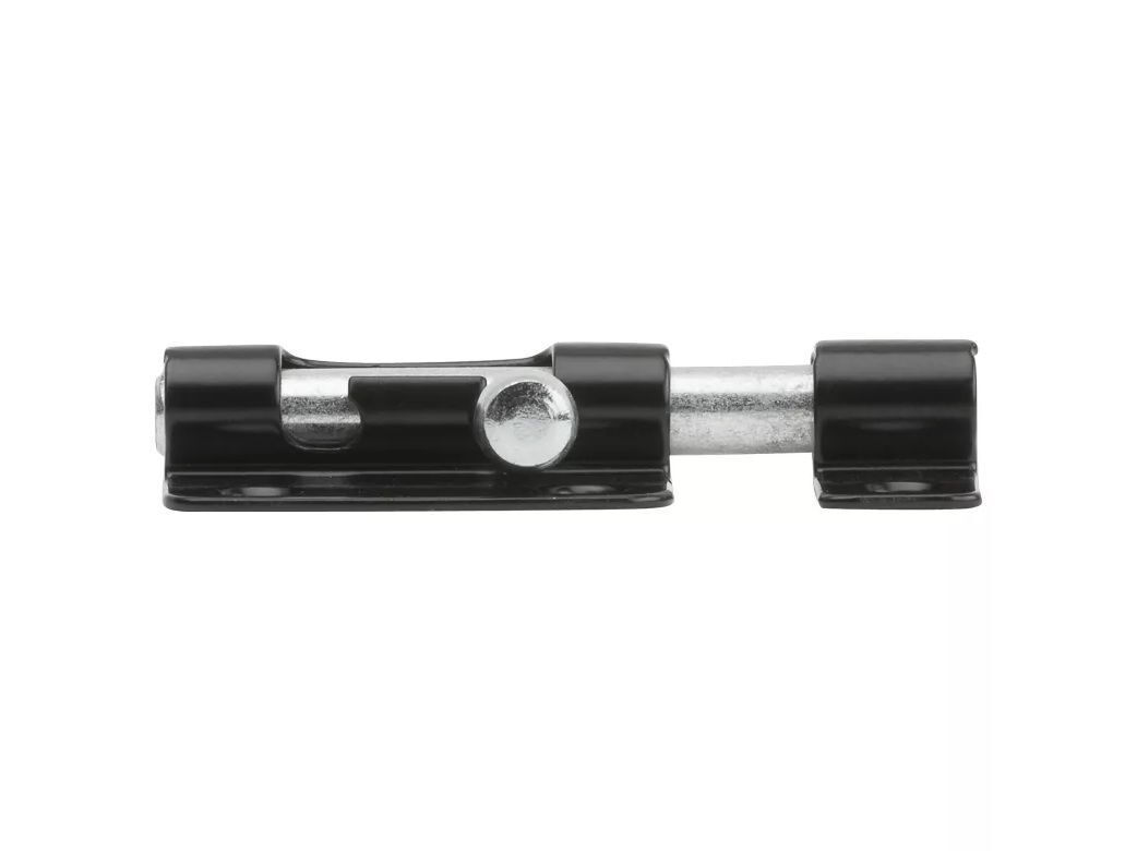 National Hardware Black Barrel Bolt, 2-1/2-In