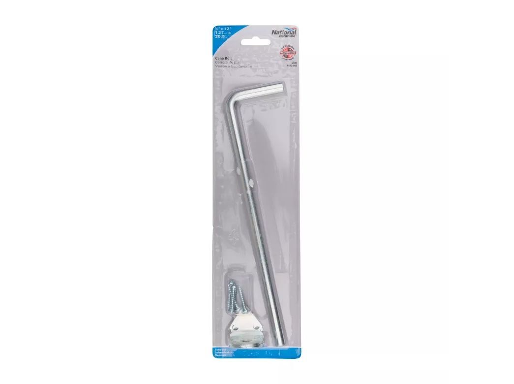 National Hardware Cane Bolt, 1/2-In x 12-In