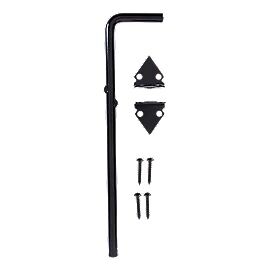 National Hardware Black Cane Bolt, 1/2-In X 12-In