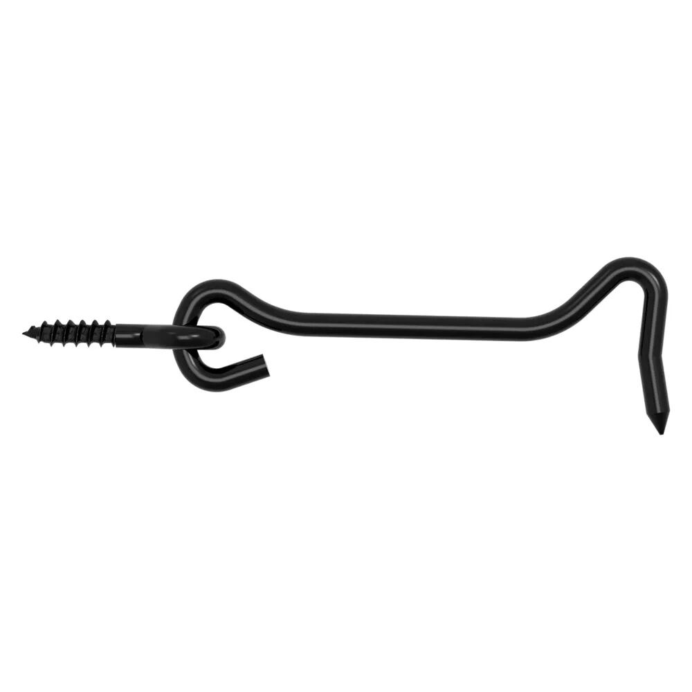National Hardware Black Hook & Eye, 4-In