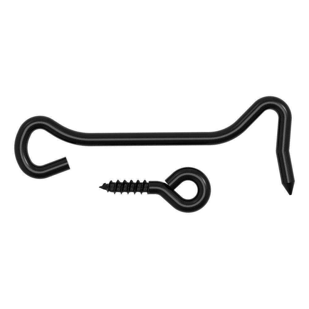 National Hardware Black Hook & Eye, 4-In