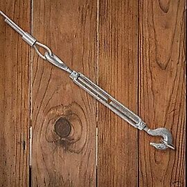 National Hardware Galvanized Hooks/Eye Turnbuckle, 3/8-In X 6-In