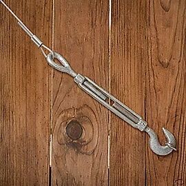 National Hardware Galvanized Hooks/Eye Turnbuckle, 1/2-In x 6-In