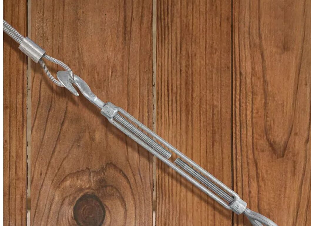 National Hardware Galvanized Hooks/Eye Turnbuckle, 1/2-In x 9-In