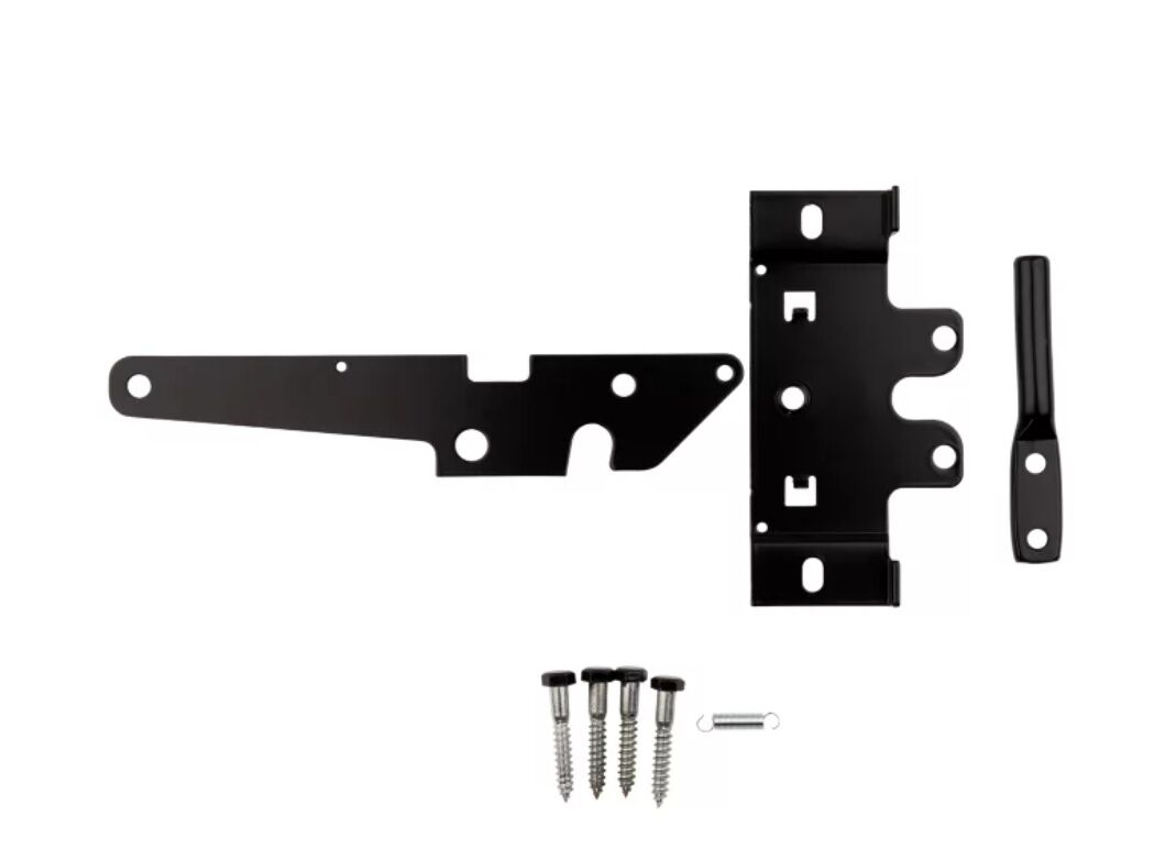 National Hardware Black Post Mount Gate Latch