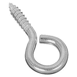 National Hardware Zinc Plated Screw Eyes, #2, 2-5/8 In