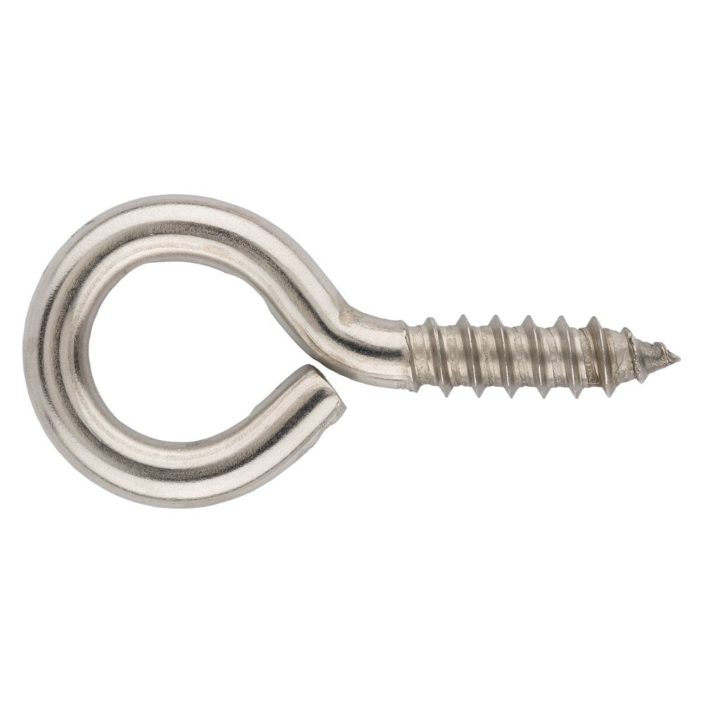 National Hardware Stainless Steel Screw Eyes, #0 x 2 7/8-In