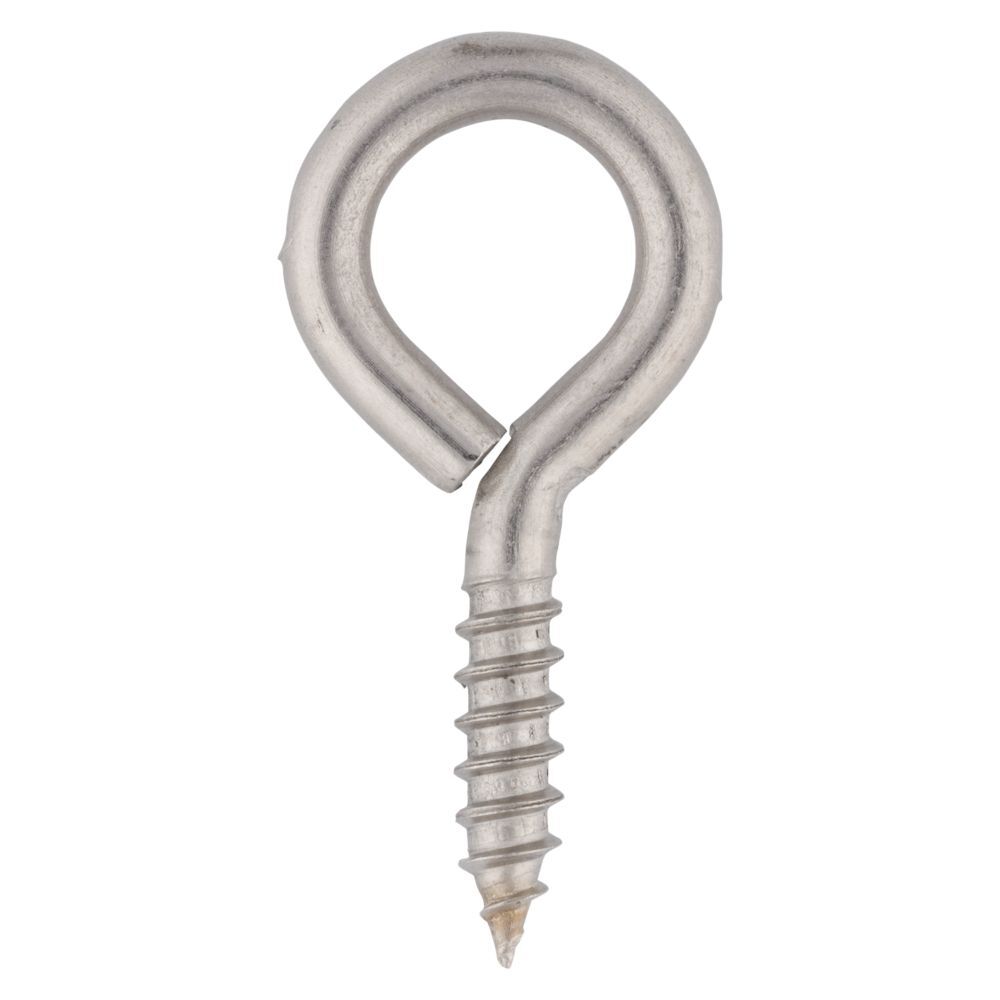 National Hardware Stainless Steel Screw Eye, #4 x 2 3/16-In