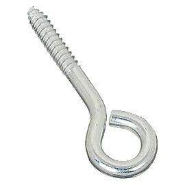 National Hardware Zinc Plated Lag Screw Eye, 3/8 In X 4-1/2 In 