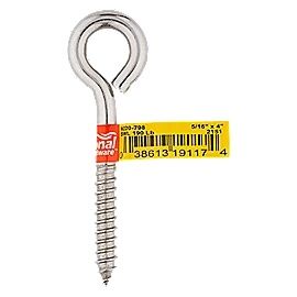 National Hardware Stainless Steel Lag Screw Eyes, 5/16 X 4-In