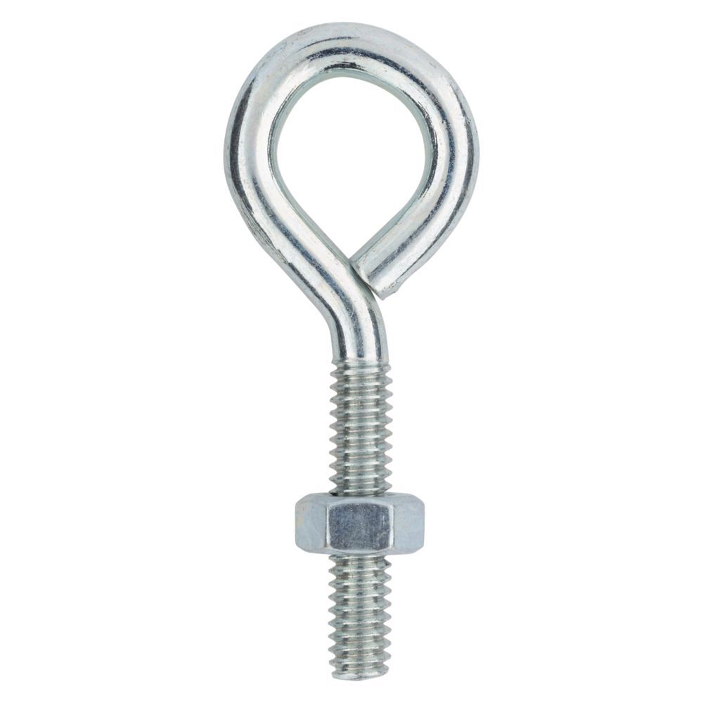 National Hardware Zinc Plated Eye Bolt, 1/4-In x 2 1/2-In
