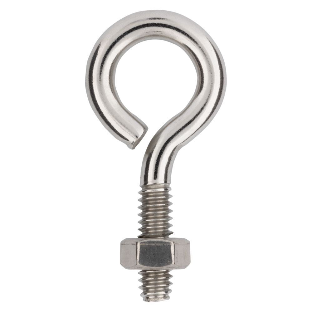 National Hardware Stainless Steel Eye Bolt, 1/4-In x 2-In