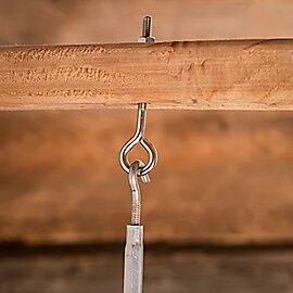 National Hardware Stainless Steel Eye Bolt, 1/4 X 4-In