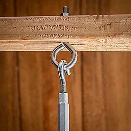 National Hardware Stainless Steel Eye Bolt, 3/8-In X 4-In