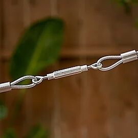 National Hardware Zinc Plated Eye/Eye Turnbuckle, 7/32-In X 6-1/2-In