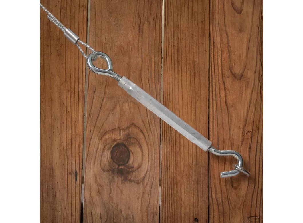 National Hardware Hook/Eye Turnbuckle, 1/2-In x 17-In