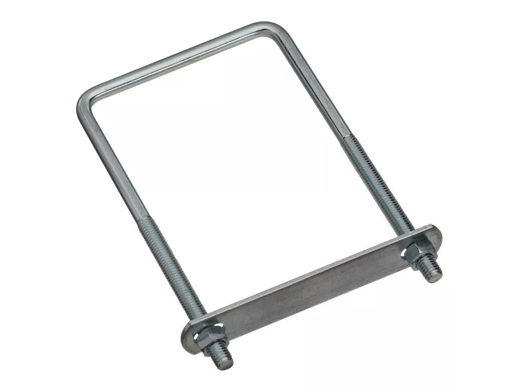 National Hardware Zinc Plated Square U Bolt, 3/8-In x 4-In x 7-In