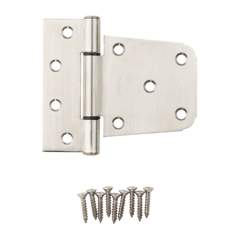 National Hardware Stainless Steel Extra Heavy Gate Hinge, 3 1/2-In