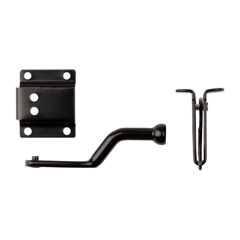 National Hardware Black MaxLatch, 4-In