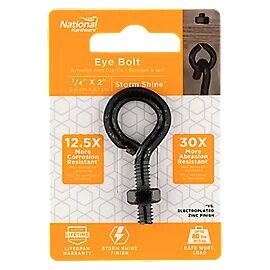 National Hardware Storm Shine Eye Bolt,
1/4-In X 2-In