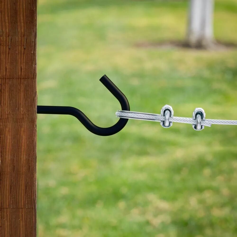 National Hardware Storm Shine Screw Hook, 1/4-In X 4 1/4-In