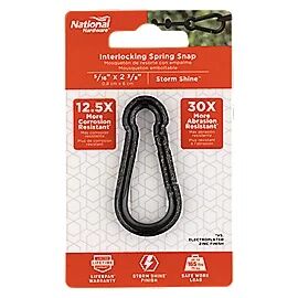 National Hardware Storm Shine Interlocking Spring Snap, 5/16 X 2 3/8-In