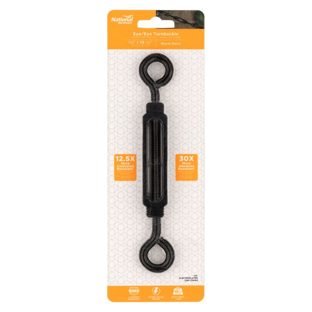 National Hardware Storm Shine Turnbuckle Eye And Eye, 3/8-In x 10 1/2-In