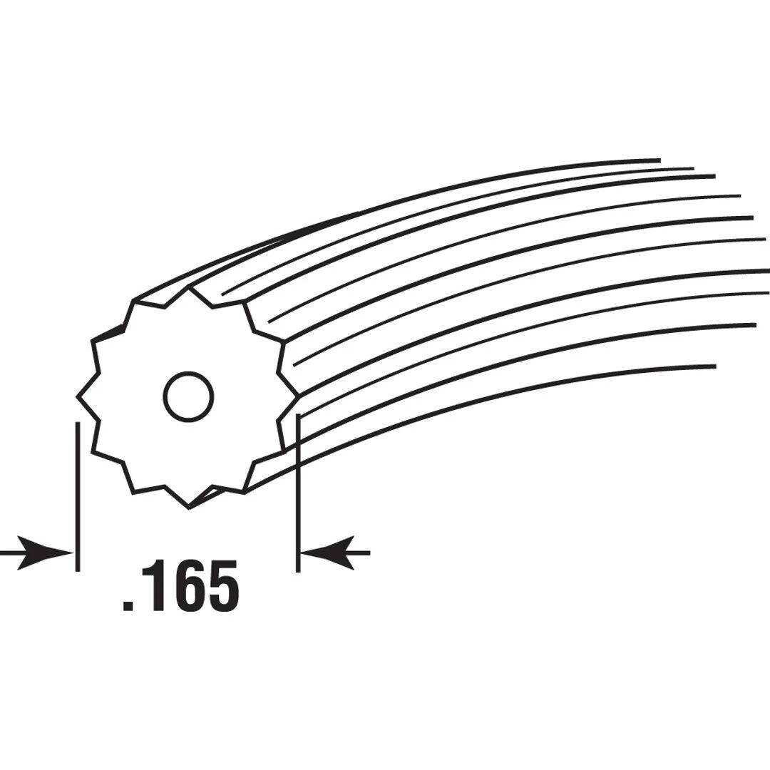 Prime-Line Gray Make-To-Fit Window Spline, 0.165-In x 25-Ft