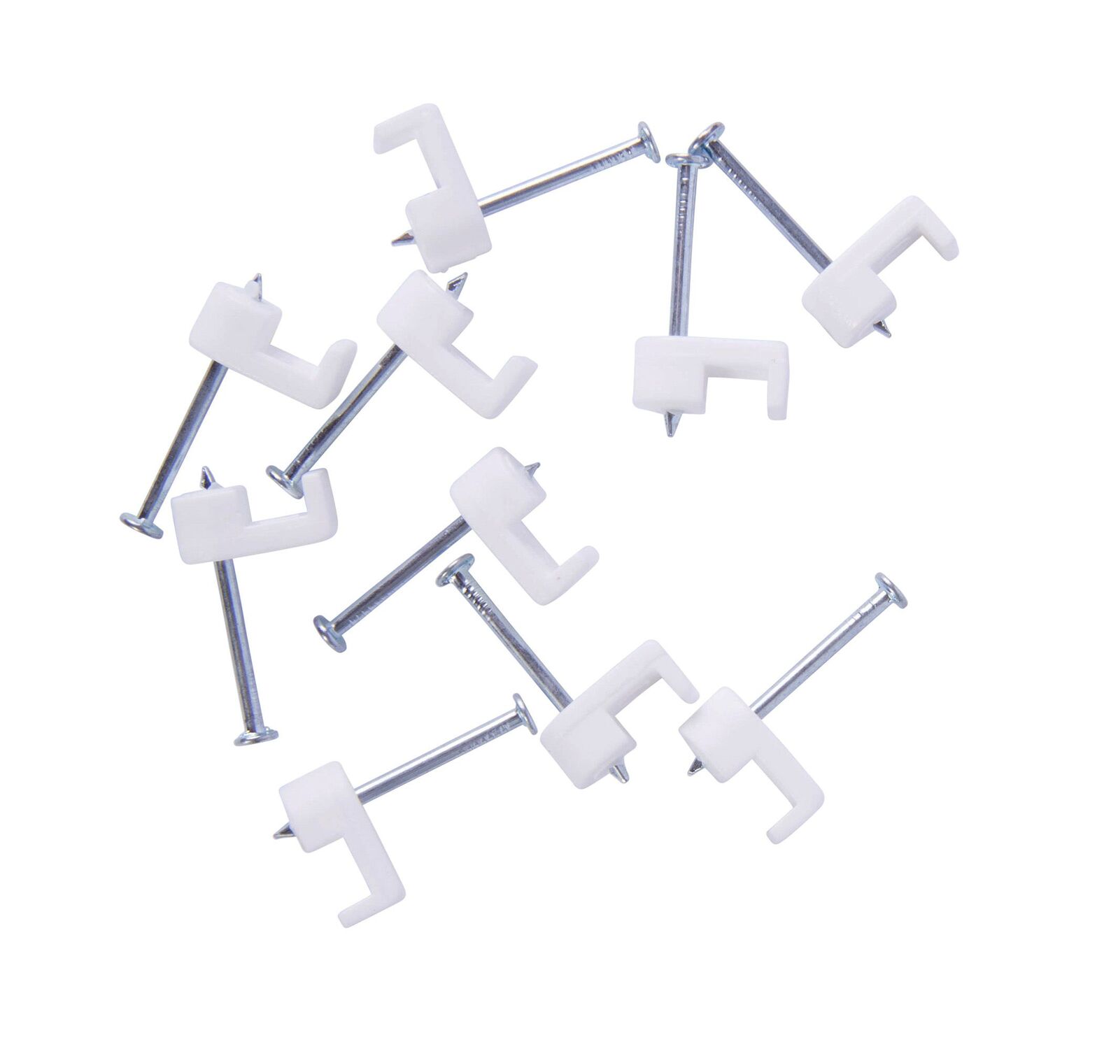 Gardner Bender White Polyethylene Staples, 3/16-In, 25-Pk