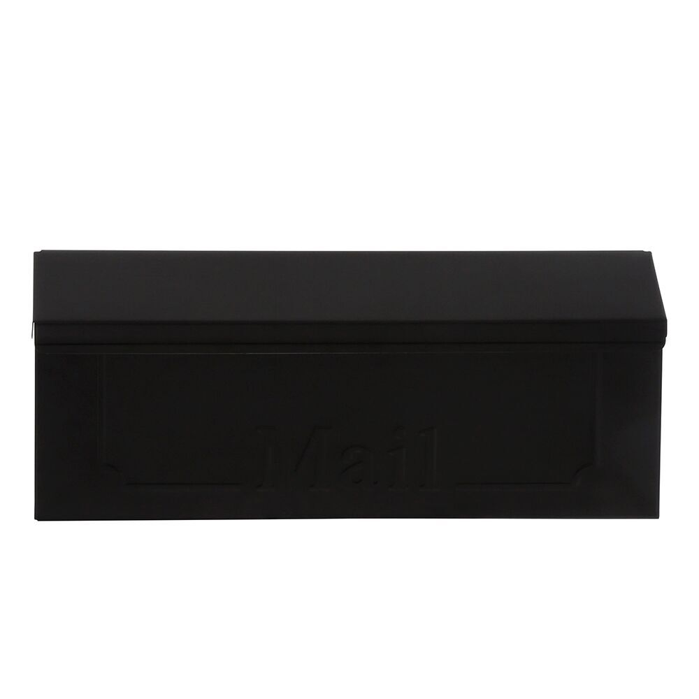 Architectural Mailboxes Black Townhouse Wall Mount Mailbox, 15 X 6 X 4-In