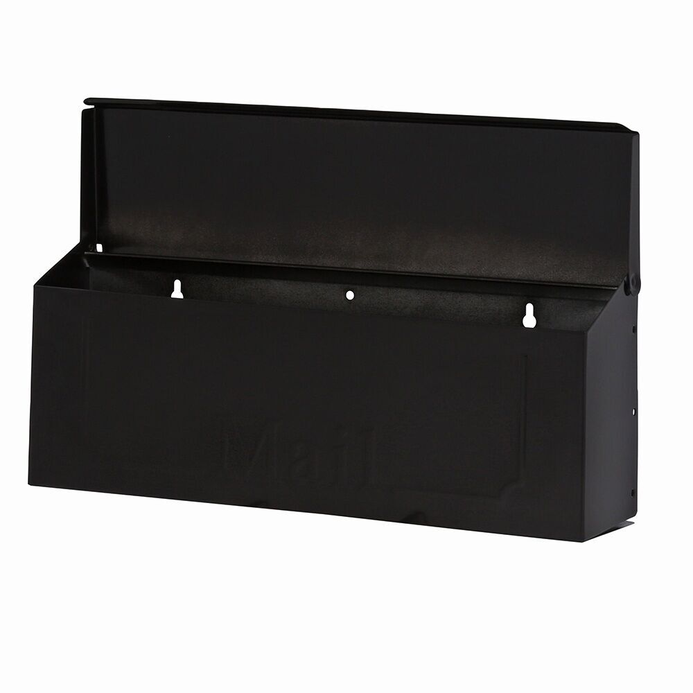 Architectural Mailboxes Black Townhouse Wall Mount Mailbox, 15 X 6 X 4-In