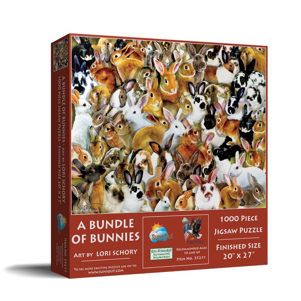 SunsOut A Bundle of Bunnies Puzzle, 1000-Pc