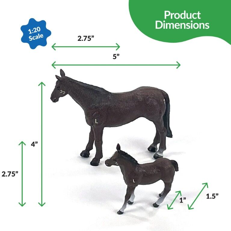 Big Country Toys Four Sixes Ranch Quarter Horse Mare & Colt