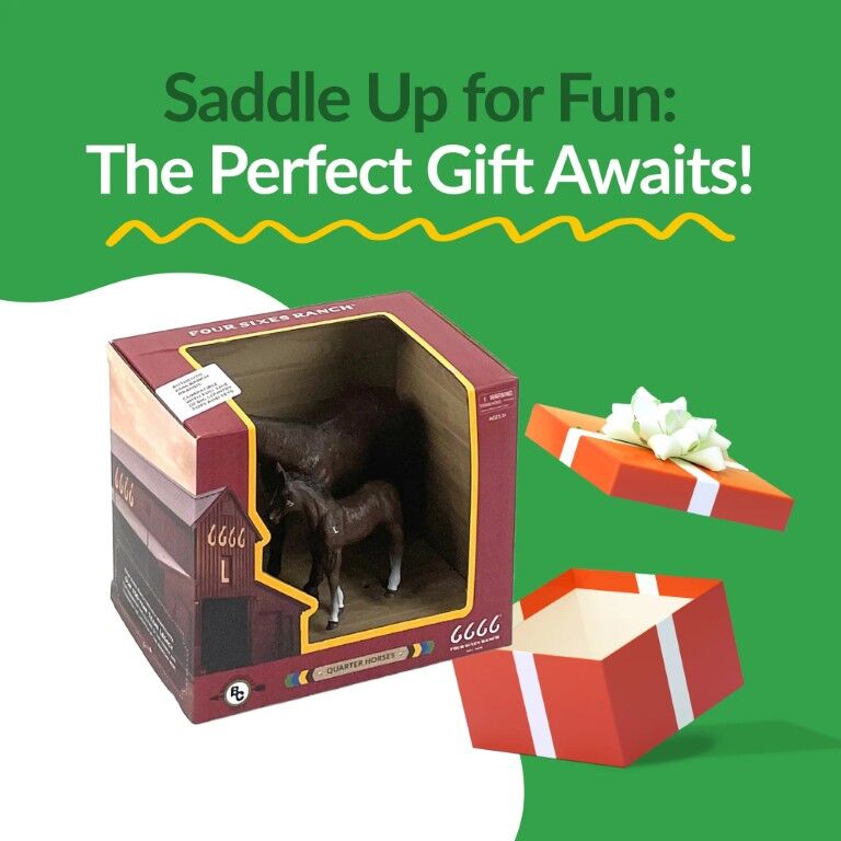 Big Country Toys Four Sixes Ranch Quarter Horse Mare & Colt