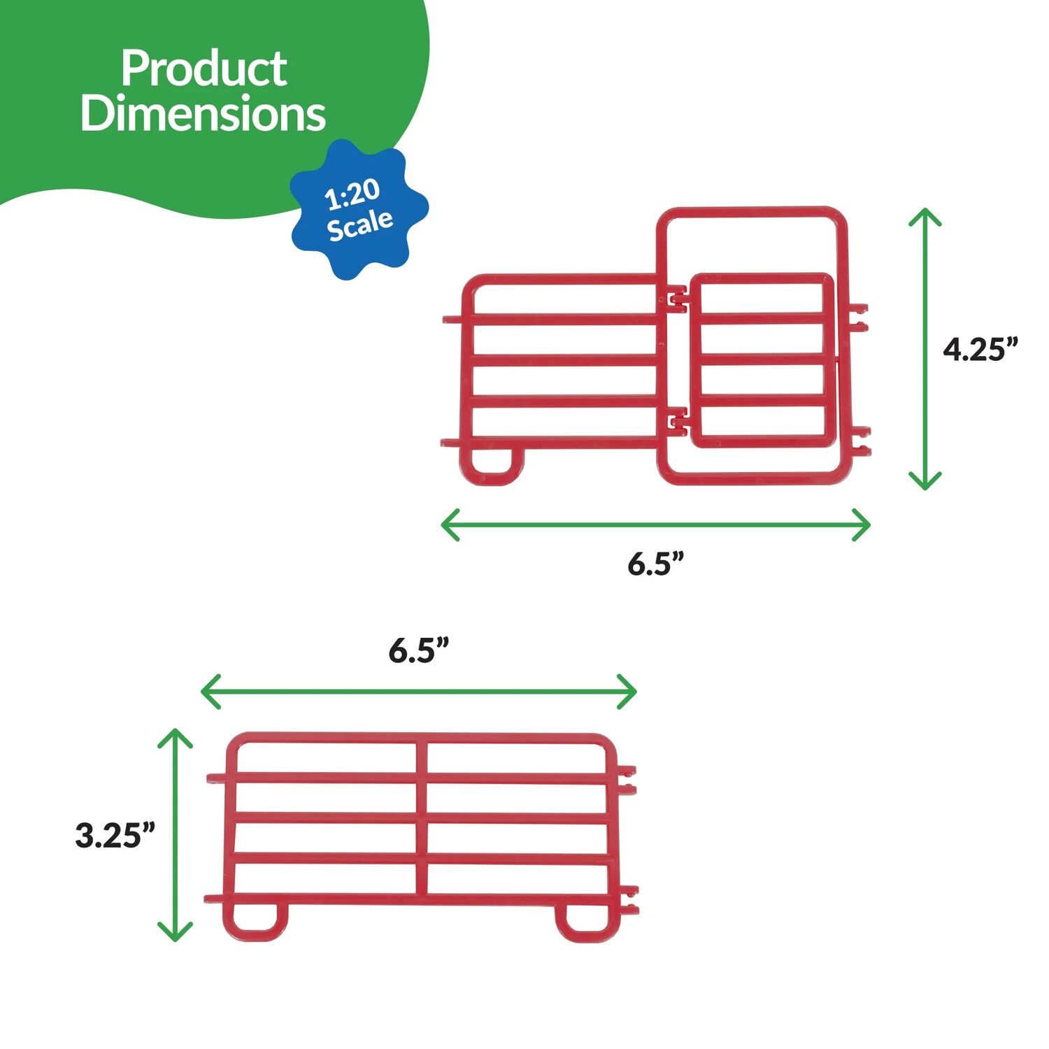 Big Country Toys Four Sixes Ranch Corral Fencing, 7-Pc