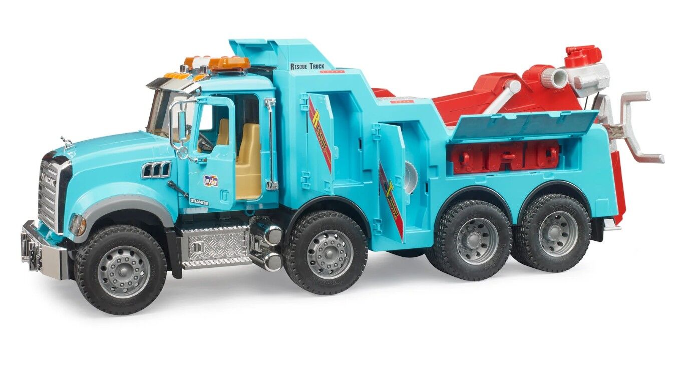 Bruder Mack Granite Recovery And Towing Truck With L&S Module Toy