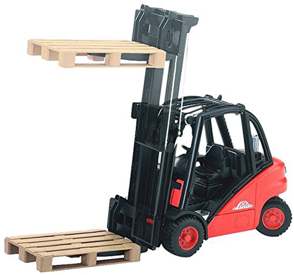Bruder Linde Fork Lift H30D with 2 Pallets Toy Set