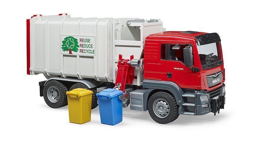 Bruder MAN TGS Side Loading Garbage Truck Toy Set