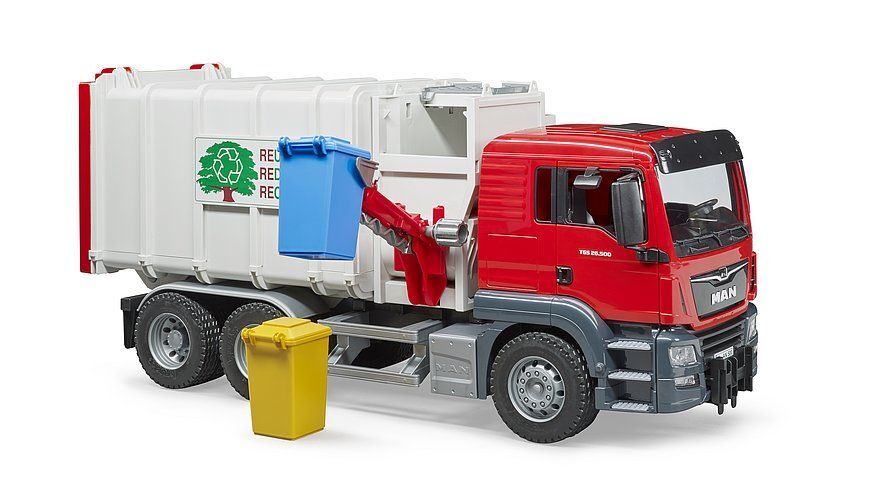 Bruder MAN TGS Side Loading Garbage Truck Toy Set