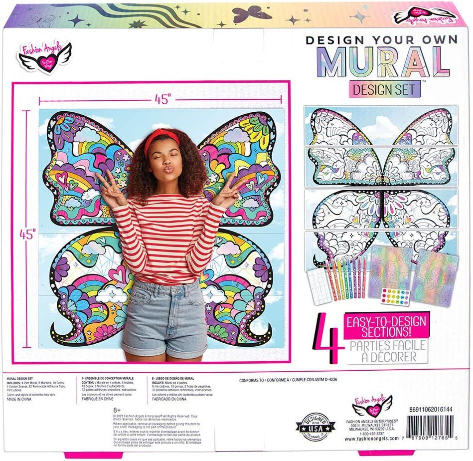 Fashion Angels DY Butterfly Wings Mural Design Set