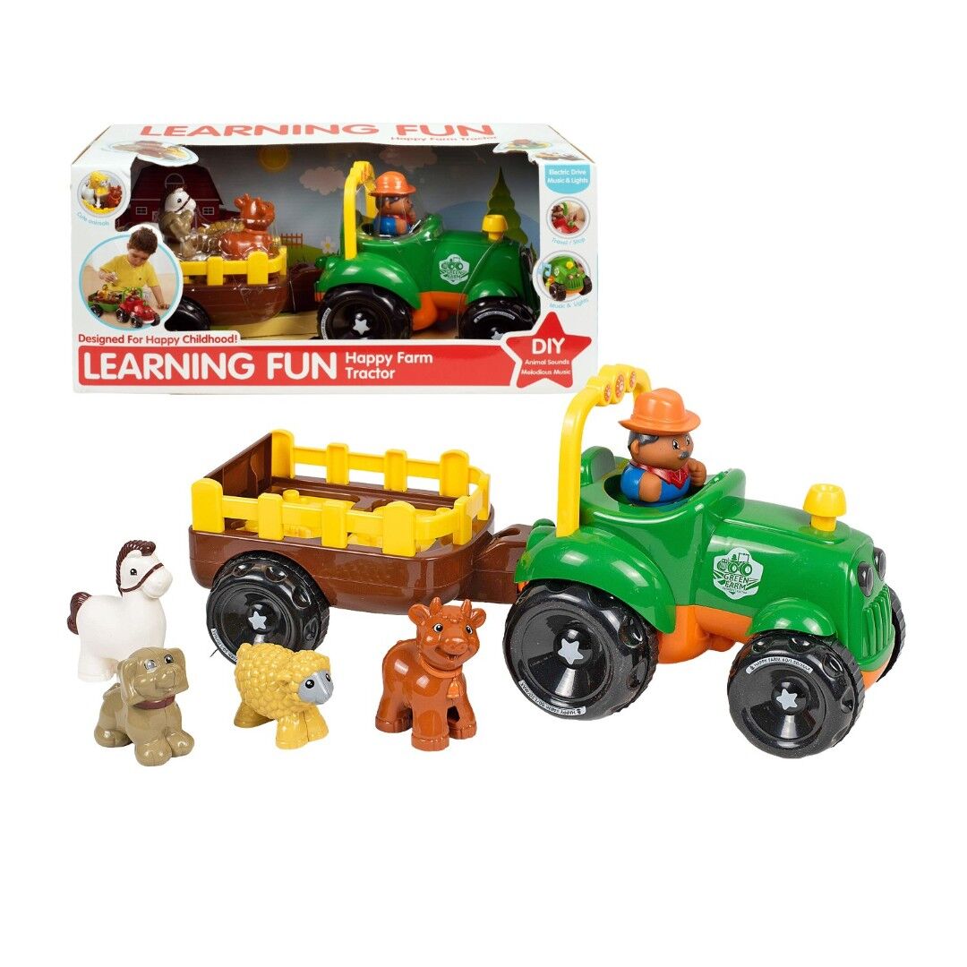 Five Star Learning Fun Happy Farm Tractor With Lights & Sound