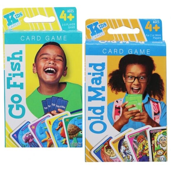 Kids Cards 4 Assorted Style Playing Card Games