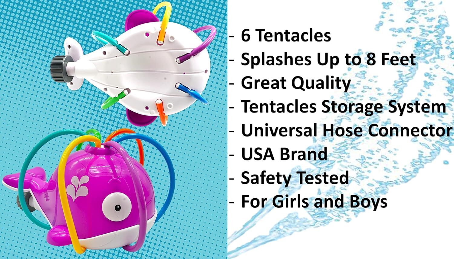 Ja-Ru Spinning Whale Water Spray Sprinkler Assortment