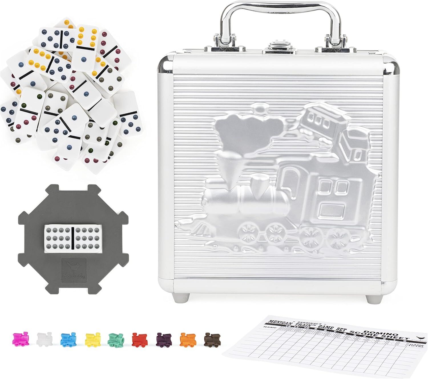 Cardinal Classics Mexican Train Dominoes Deluxe Set